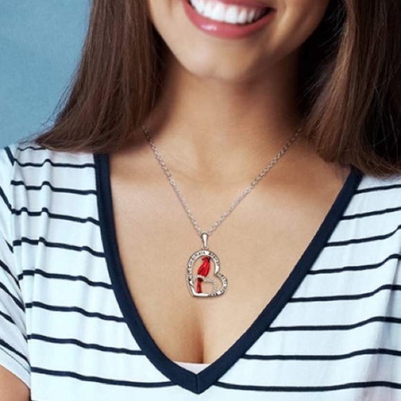 18k Angel Cardinal Diamond Necklace *LIMITED REMAINING* - Picture 4 of 8